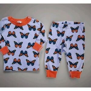 Hanna Andersson Butterfly Long John PJ 70CM (size 6-12‎ months)
